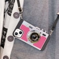 thumbnail image 6 of Emily in Paris Phone Case Compatible with iPhone 13 for Women and Girls Camera Case Cute Vintage 3D Design Fashion Neck Strap Crossbody Strap Lanyard Cover Shockproof Protective Cover Rose, 6 of 11