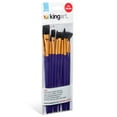 thumbnail image 4 of KINGART&reg; Studio All-Purpose Art, Craft & Hobby Synthetic Paint Brushes, Set of 10, 4 of 5