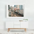 thumbnail image 2 of Main Street, Houston 04 - Houston Texas Photography City Architecture Street Photography Vintage Skyline Travel Poster White Framed Wall Art Print 9 x 12 inches, 2 of 3