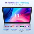 thumbnail image 2 of 2026 Newest 11inch Tablet with MTK Helio G99 Octa-Core processor, 12GB+128GB(TF 1TB) Tablet Computer,8000mAh Battery,Dual Camera,Gray Tablet with case, 2 of 8