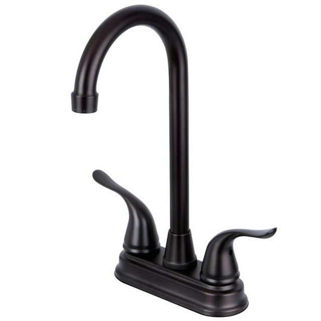 4 in. Two Handle Centerset Bar Faucet, Oil Rubbed Bronze