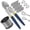 100FT, variant on Wire Rope Crimping Tool Kit 100FT Stainless Steel Cable with Crimp Sleeves and Thimbles