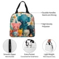 thumbnail image 5 of Lsque Cute Animal Party Pattern Lunch Bag Women/Men Insulated Lunch Box,Small Leakproof Cooler Food Lunch Containers Reusable High Capacity Lunch Tote Bags, 5 of 6
