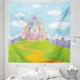 thumbnail image 1 of Tale Tapestry, Magnificent Cartoon Castle Landscape on the Hillsbove the Snowy Mountains, Fabric Wall Hanging Decor for Bedroom Living Room Dorm, 5 Sizes, Multicolor, by Ambesonne, 1 of 1