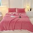 thumbnail image 3 of Up to 30% OFF,Velvet Throw Blanket, Flannel Couch Cover, Soft Warm Texture, Checkered Pattern, All-Season Comfort, Lightweight Design, For Sofa Bed, Home Decor, Daily Use, Durable Fabric Yhsdtq, 3 of 8