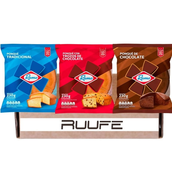 Ponque Ramo (Pck of 3) is a Colombian delicious snack cake mecato colombiano Snack from colombia online Colombian snacks Columbian snack