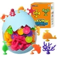 thumbnail image 2 of Bath Toys for Toddlers 1-3 - Suction Sensory Toys - Silicone Ocean Animal Cup Toys - Learning Toys for 3-6 Year Old Boys Girls, 2 of 5