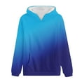 thumbnail image 4 of Kaemgyyd Women's Casual Hoodies Crewneck Lightweight Long Sleeve Sweatshirt Trendy Gradient Pullover Tops with Pockets, 4 of 4