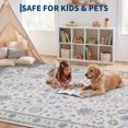 thumbnail image 4 of Garvee 8'x10' Vintage Floral Area Rug Oriental Distressed Carpet, Washable Non Slip Boho Rug for Living Room Bedroom Dining Room, Beige Green, 4 of 8