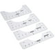 thumbnail image 2 of Regla de alineación de camisetas de 4 piezas Regla de guía de camisetas de PVC Herramientas de bordado de costura de ropa, transparente Jumpingount HA003661-02, 2 of 6