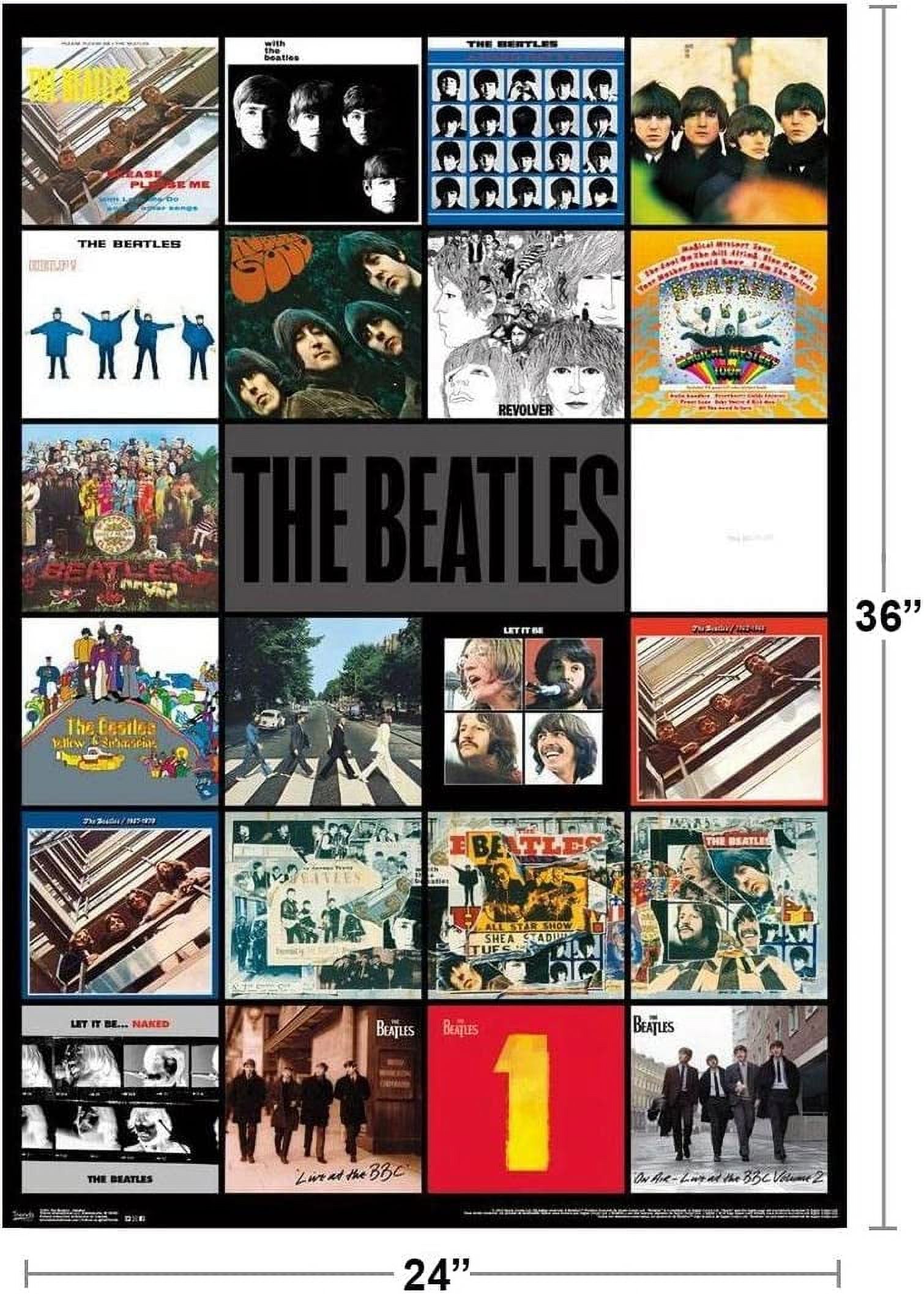 Beatles Poster ❺ The Beatles Poster Amazing LP Vinyl Records Collage - Album