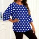 thumbnail image 5 of TaTaai Long Sleeve Gradient Top for Plus Size, Women's Casual T-Shirt Blouse, Round Neck Loose Fit, Soft Home Wear, All Seasons Everyday Attire Gift, 5 of 6