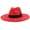 Red, variant on Big Wide Brim Fedora Hats for Women Men Western Large Suede Hat Panama Hat Outdoor Hats