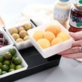 thumbnail image 4 of Multi Compartment Dried Fruit Tray Squares Snack Tray Plastic Snack Display Tray Candy Snack Tray Organizer for Kitchen and Party Food and Pantry Organization Dried Fruit Tray Squa, 4 of 9