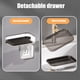 thumbnail image 5 of Jabonera de pared ZJT250121013 | Jabonera de plástico impermeable con bandeja de drenaje | Fácil instalación | Organizador de baño moderno en verde, gris y transparente, 5 of 5