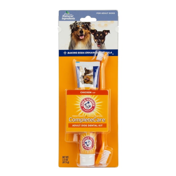 Arm & Hammer Multi-Care Tartar Control Enzymatic Dog Toothbrush & Toothpaste Kit Chicken Flavor