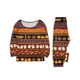 thumbnail image 5 of Matching Family Halloween Sleepwear Set Graphic Ghost and Pumpkin Print Long Sleeve Top and Pants Holiday Loungewear, 5 of 6