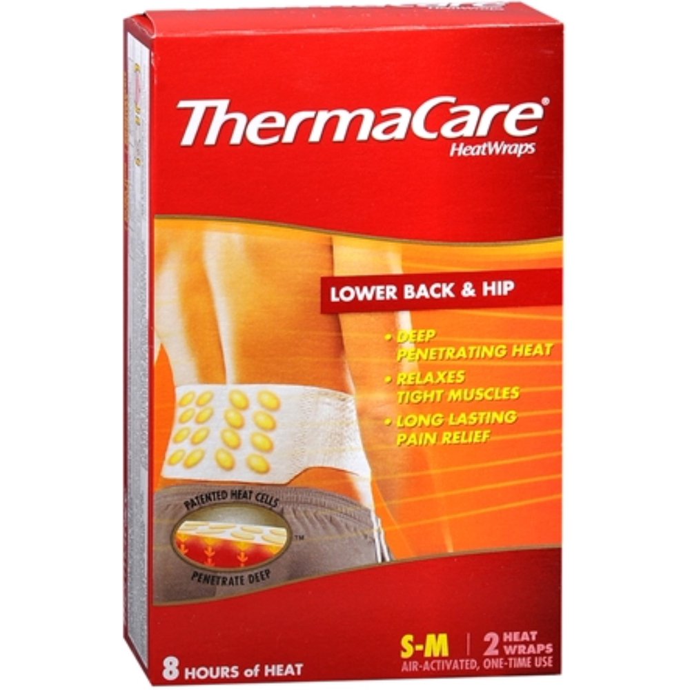 ThermaCare Heatwraps SmallMed Back & Hip 2 Each (Pack of 4) Walmart