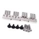 thumbnail image 5 of Amortiguador de Torre de Amortiguador Trasero / Delantero de Aluminio de 4 Piezas para 1/16 WPL 1695 C14 C24 Piezas de Actualización de Coch plata CUTICAT Cesta de amortiguador de 4 piezas, 5 of 5