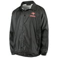 thumbnail image 2 of Men's Black Tampa Bay Buccaneers Coaches Classic Raglan Full-Snap Windbreaker Jacket, 2 of 4