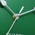 thumbnail image 3 of Wall clock modern design silent quartz needle wall clock Green, 3 of 5