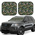 thumbnail image 1 of Saiise Flamingos And Palm Leaves for Foldable Car Sun Shades (2-Pack) Offer Sun Protection with an Easy-fold Design for Convenient Windshield Shading-Small, 1 of 6