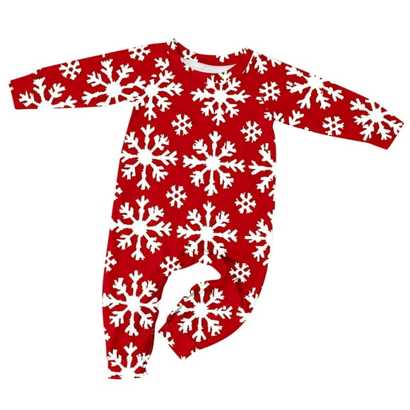 Conjunto navideño para padres e hijos, ropa de casa estampada, pijamas, pantalones de manga larga, conjunto de dos piezas, monos de poliéster para bebé