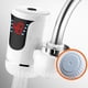thumbnail image 3 of Calentador de agua instantáneo de 3kw y 220v, pantalla de temperatura de grúa, calentador de agua eléctrico, calefacción de agua caliente sin tanque, grifo de cocina para baño con enchufe de la UE (blanco) BRI  Rojo Verde, 3 of 5