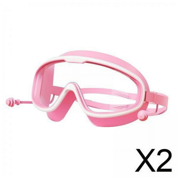 Gafas de natación,Gafas de natación con tapón para los oídos Lentes antivaho,Gafas de natación Correa ajustable impermeable Auricular,Correa ajustable a prueba de fugas Gafas de visión