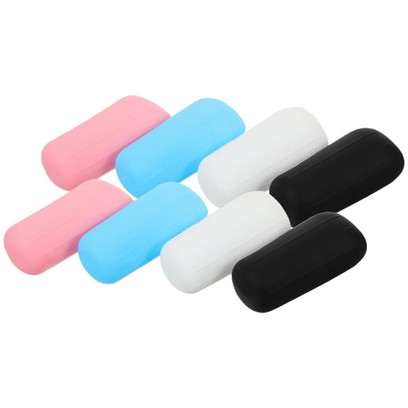 Silicone Leak-proof Sleeve 8 Pcs Travel Bottles Sleeves Elastic Covers Body Wash Shampoo Hand Liquid Silica Gel