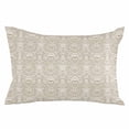 thumbnail image 2 of Beige Damask Throw Pillow Cover, Pillowcase Protectors with Zipper, Breathable Decorative Lumbar Pillow Case Cover, Vintage Country Scroll Floral Patterned Pillow Shams for Couch Sofa 12x20Inch, 2 of 8