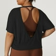 thumbnail image 7 of Dxzfnsa Womens Double Lined Tops Crewneck Short Sleeve Tees Basic Slim Fit T Shirts Y2K Summer Clothes 2026 XL-4XL, 7 of 7