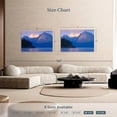 thumbnail image 4 of Elephant Stock Lake Mcdonald Mountain Scene Wall Art - Horizontal Canvas Wall Art - Living Room Wall Decor - Nature Canvas - Blue And Yellow Decor - 51" x 34", 4 of 8