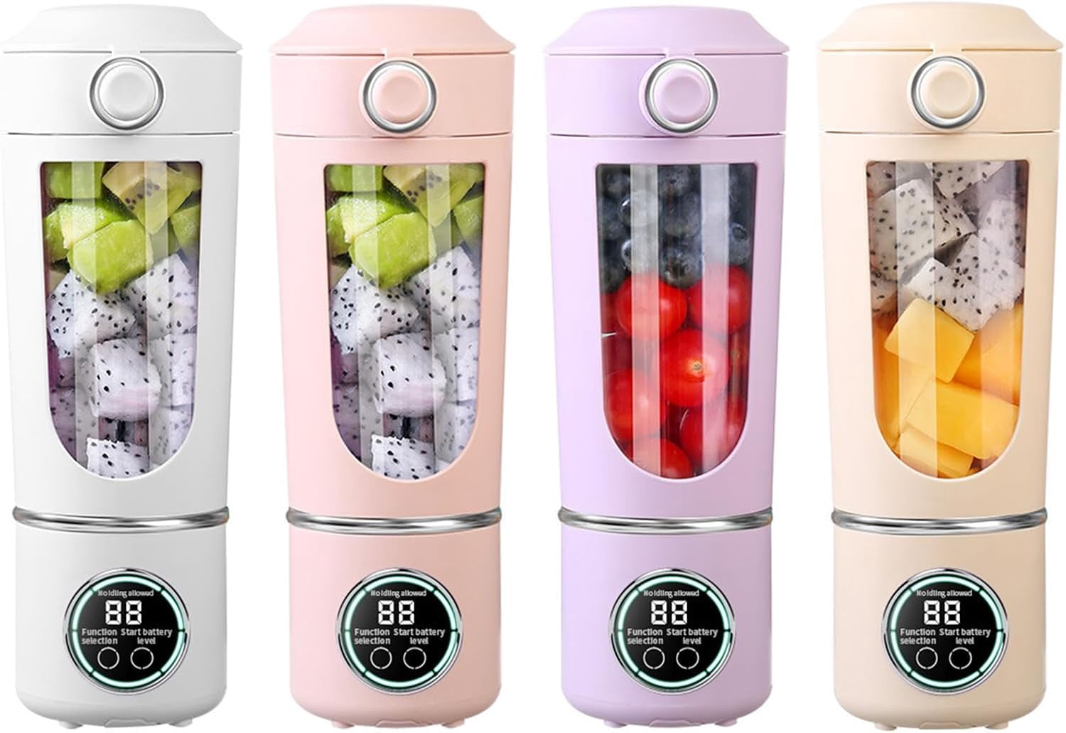 700ml Portable Blender Cup, USB Rechargeable Juicer Mixer for Smoothies & Shakes, Travel Friendly Kitchen Appliance for Home Gym Office