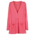 thumbnail image 2 of Guardurnaity Abrigo de moda, chal de punto, chaqueta de verano, accesorio elegante DIY, regalo dulce, cárdigan suelto de punto abierto de mano de Abrigos y chamarras Melon rojo, 2 of 6