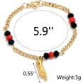 thumbnail image 6 of 18K Gold Plated Figa Gesture Hand Pendant Azabache Chain Bracelet Anklet Baby Hand Good Luck Charm Amulet Protection Jewelry for Women Girl, 6 of 7