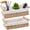 Beige, variant on Tripumer 2Pack Handled Wicker Storage Basket (Brown), Stackable Woven Organizer for Bathroom, Living Room, Office, Kitchen
