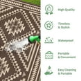 thumbnail image 5 of DEORAB 6'x9' Outdoor Rugs Waterproof Reversible Plastic Straw Patio Outside Carpet Camping RV Mat,Coffee & Beige, 5 of 9