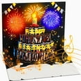 thumbnail image 2 of Pebbuoy 3D Fly-out Birthday Card Light Music Happy Birthday Glowing Greeting Card with Cake Design Interactive Birthday Card, 2 of 6