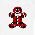 thumbnail image 4 of Inktastic Buffalo Plaid Gingerbread Man Boys or Girls Baby Bodysuit, 4 of 5