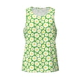 thumbnail image 4 of Gaeub Daisies Flowers Men's Athletic Tank Top, Workout Sleeveless Shirts, Running Tank Tops for Gym, Running, Training - Small, 4 of 9