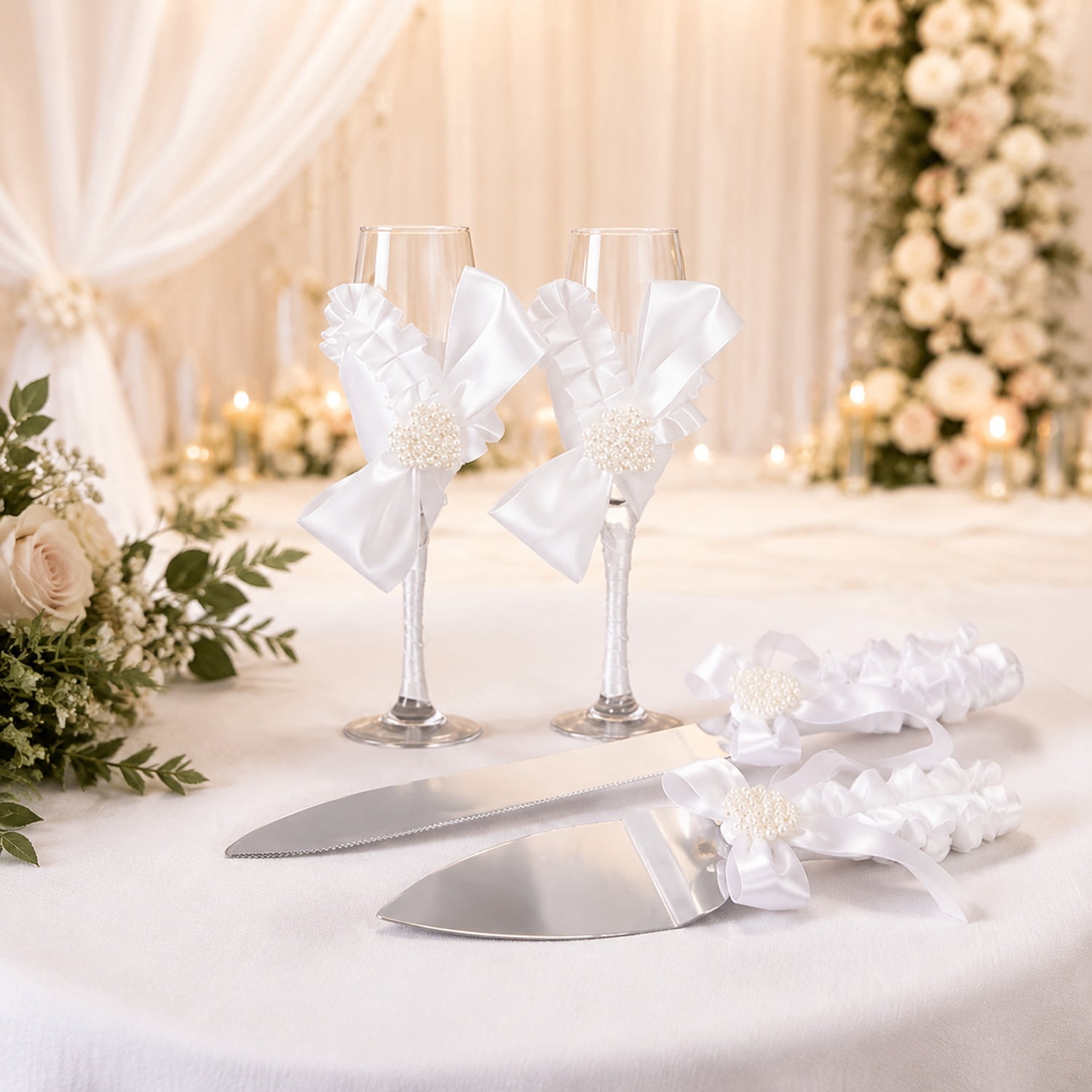 Disney Parks Fairytale Weddings Stainless Steel Cake Serving Set