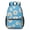 Daisy Pioneer Flower Blue Pattern-1, variant on Daisy Pioneer Flower Blue Pattern 17" Waterproof Oxford School Backpacks for Teens, S-Shape Padded Straps, for School, Travel, Hiking, Camping