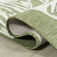 thumbnail image 6 of JONATHAN Y HAWAII 5 x 8 Area Rug, Tobago Two-Tone Monstera Leaf - Light Green/Ivory, HWC100D-5, 6 of 8