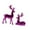 violent, variant on Lipstore 2 Christmas reindeer figurines, table decoration, modern artificial deer statues red