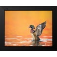 thumbnail image 2 of Burchett, PH 24x19 Black Modern Framed Museum Art Print Titled - Water Bird Glimpse III, 2 of 5