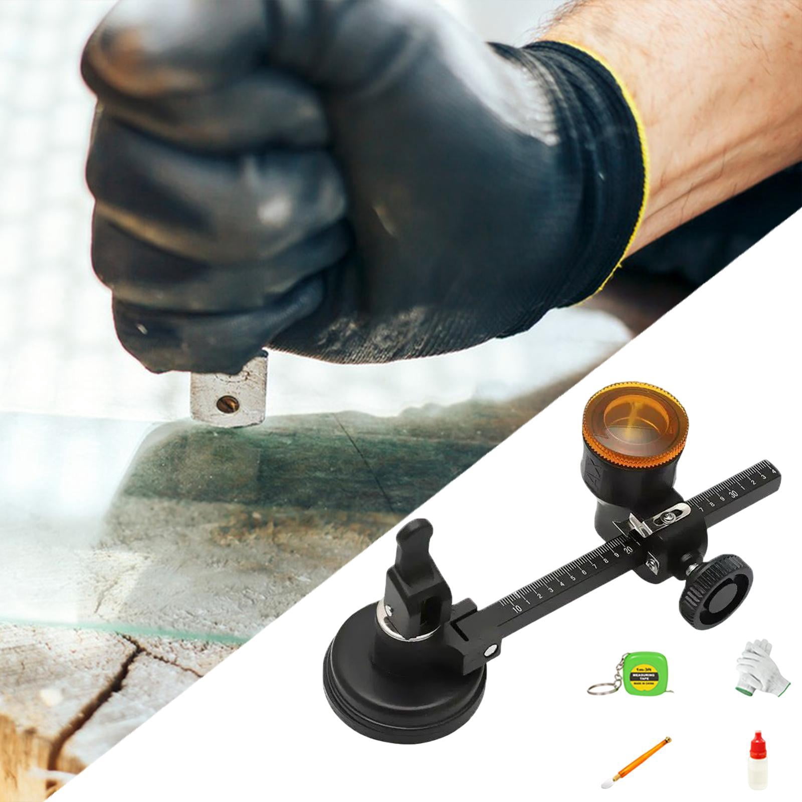 S SERENABLE Circular Glass Cutting Tile Cutter Adjustable Compass Type High-performance Cutting Thickness 3-15 Mm Circular Glass Cutting Tool Cutting 300MM