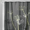 thumbnail image 3 of iDesign Gray Floral Polyester Shower Curtain, 72" x 72", 3 of 6