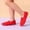 Red, variant on Girls Ballet Dance Shoes Breathable Canvas Gymnastics Slippers Casual Soft Flexible Sole Training Loafers Kids