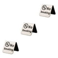 thumbnail image 2 of Wweixi Signe la Conformité de la Tente de Table en Acier Inoxydable, Moderne et Accrocheur Argent Non Fumeur 3Set, 2 of 6